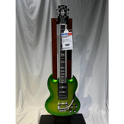Gibson 2013 SG Deluxe Solid Body Electric Guitar lime green