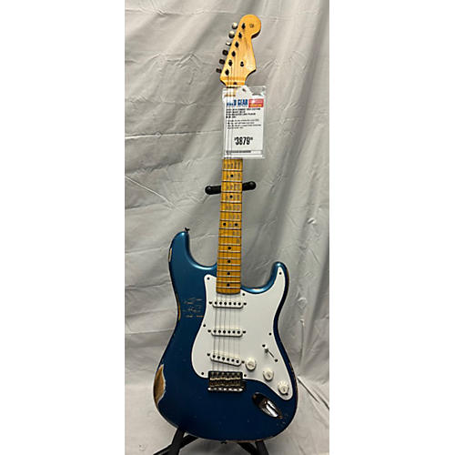 Fender 2014 1954 Custom Shop Heavy Relic Stratocaster Solid Body Electric Guitar Lake Placid Blue