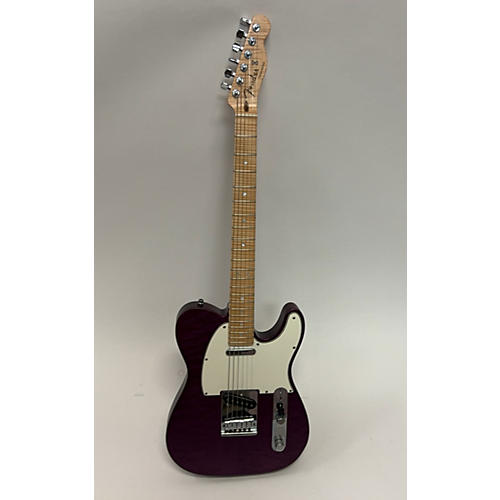 Fender 2014 Custom Shop Deluxe Telecaster QMT Solid Body Electric Guitar Satin Purple