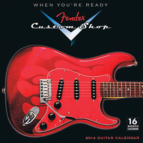 2014 Fender Custom Shop 16-Month Wall Calendar