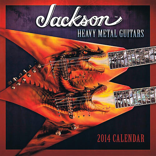 2014 Jackson Heavy Metal Guitars Wall Calendar