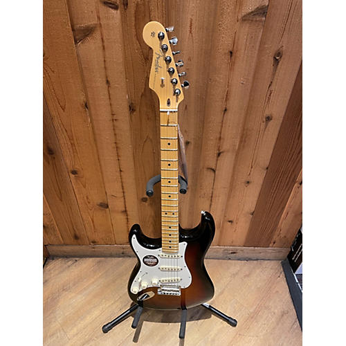 Fender 2015 American Standard Stratocaster Left Handed Electric Guitar Sunburst