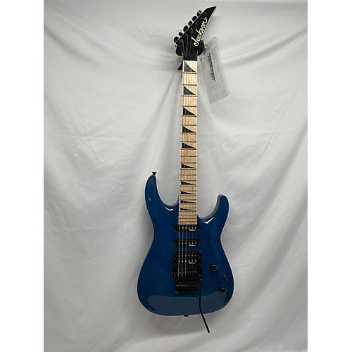 Jackson 2015 JS34Q Dinky Solid Body Electric Guitar Trans Blue