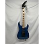 Used Jackson 2015 JS34Q Dinky Solid Body Electric Guitar Trans Blue