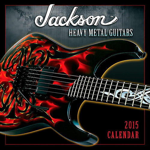 2015 Jackson Heavy Metal Guitars 12 Month Wall Calendar