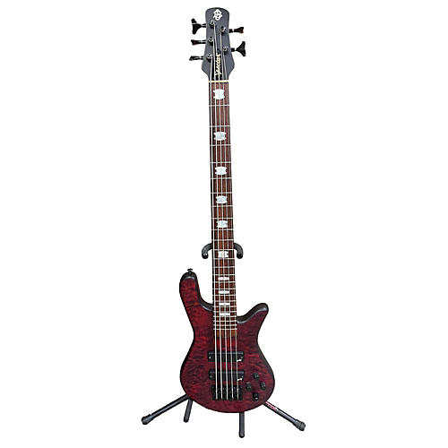 Spector 2015 NS5H2 USA 5 String Electric Bass Guitar FLAME RED