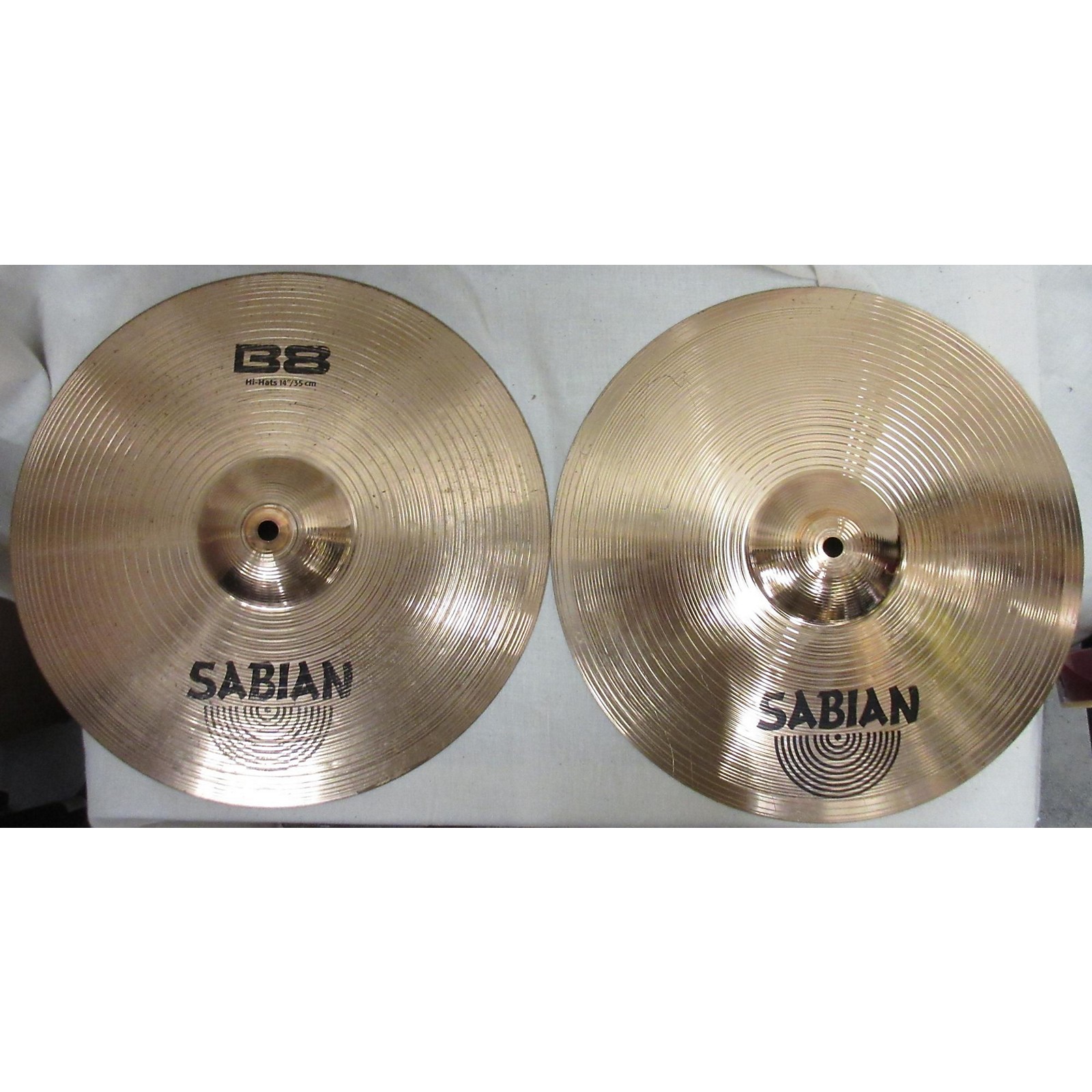 Used Sabian 2016 14in B8 Pro Hi Hat Pair Cymbal 33 Musician's Friend