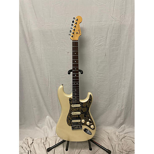 Fender 2016 American Elite Stratocaster HSS Shawbucker Solid Body Electric Guitar Olympic Pearl