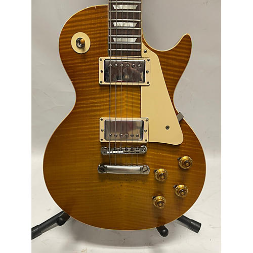 Gibson 2016 Custom Shop Rick Nielson Les Paul 59' Reissue Solid Body Electric Guitar Aged Burst