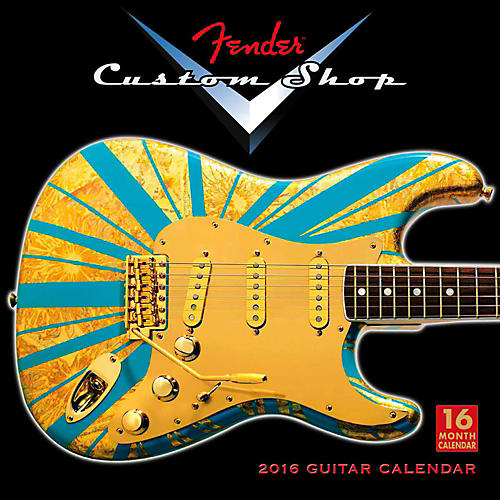 2016 Fender Custom Shop 16 Month Wall Calendar