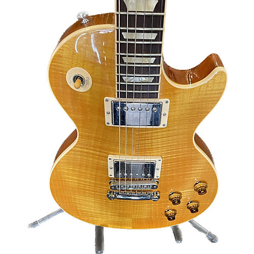 Gibson 2016 Les Paul Standard Solid Body Electric Guitar Trans Amber