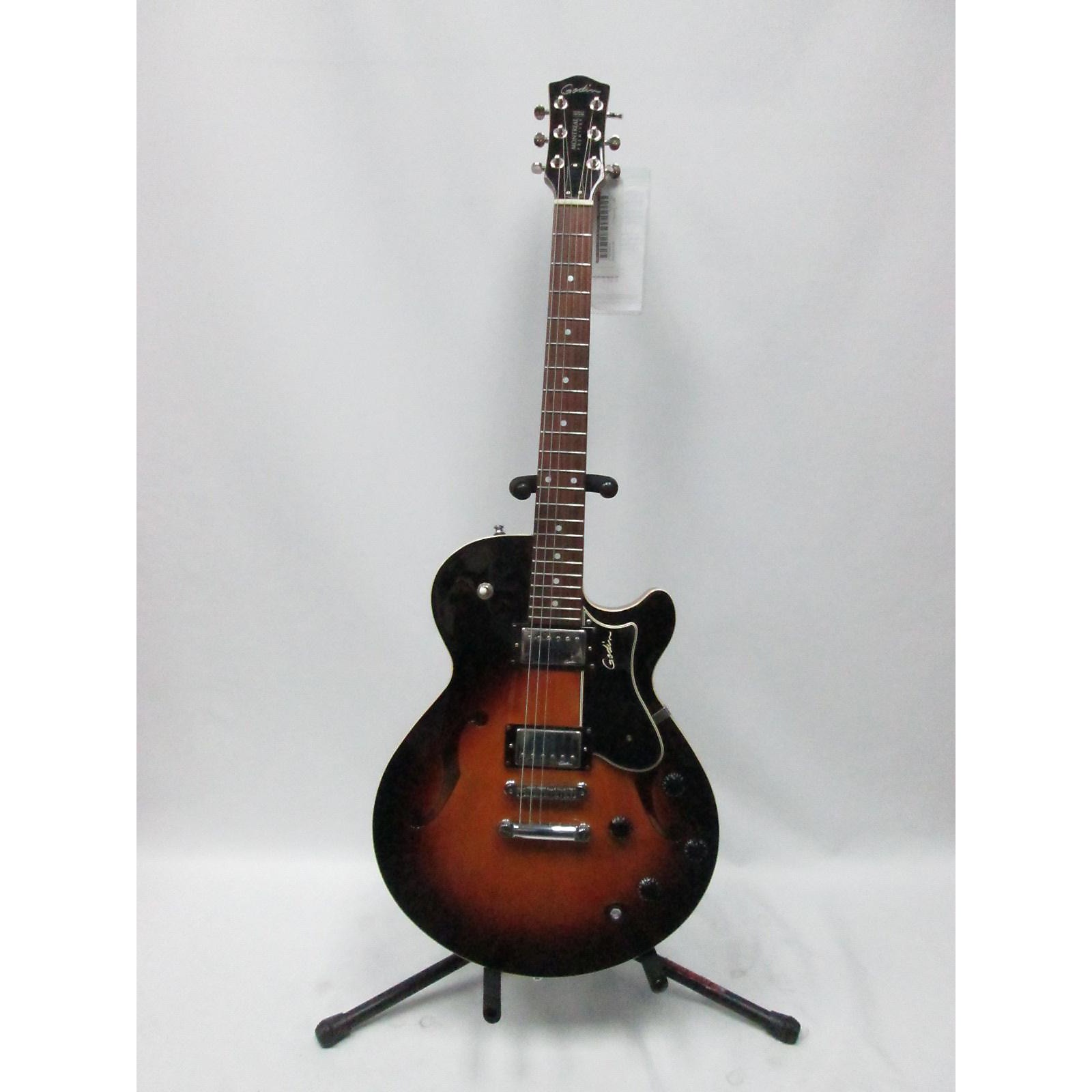 Used Godin 2016 Montreal Premiere Triple Play Hollow Body Electric Guitar 2 Tone Sunburst 0680