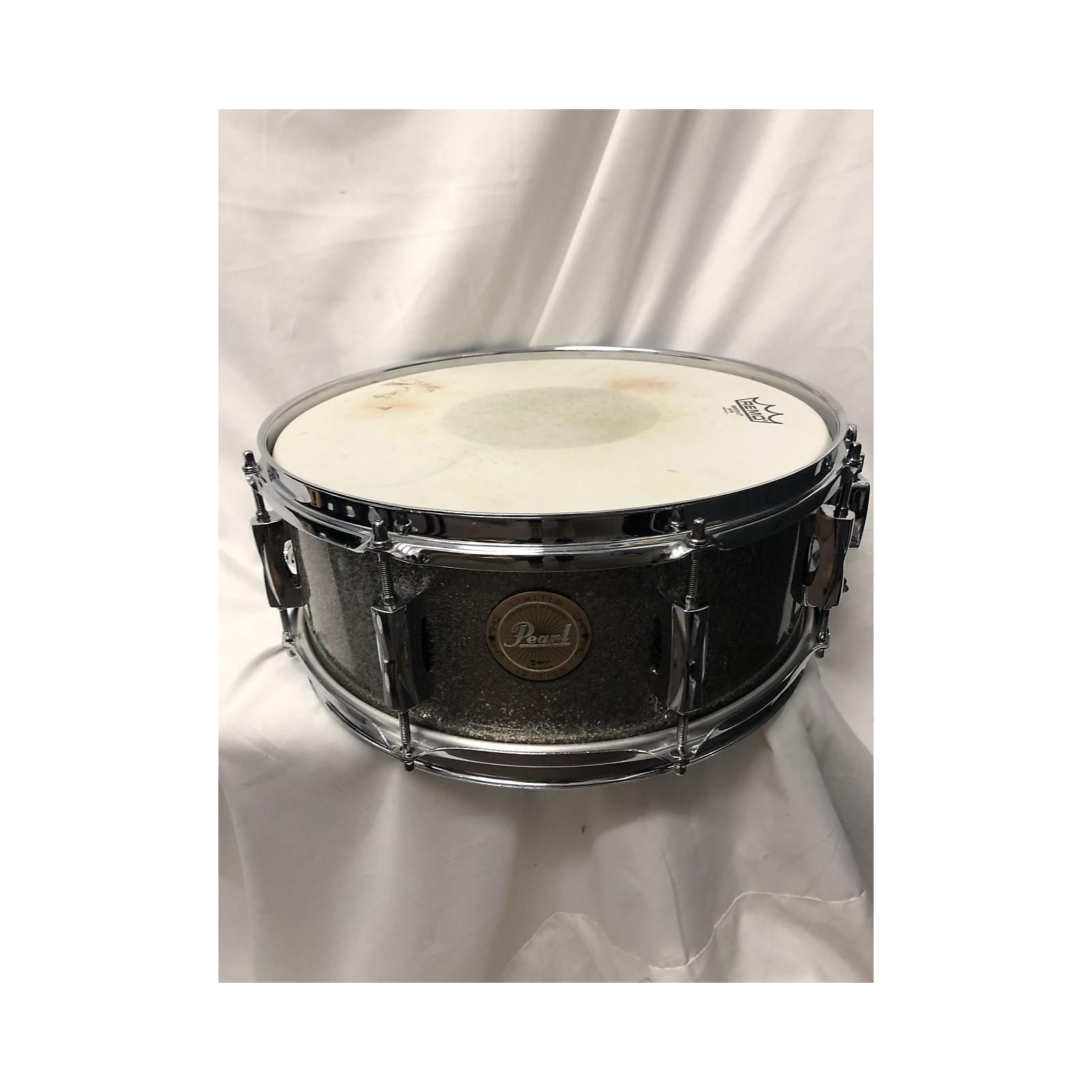 Used Pearl 2017 5X14 Vision Series Snare Drum Silver Sparkle 8