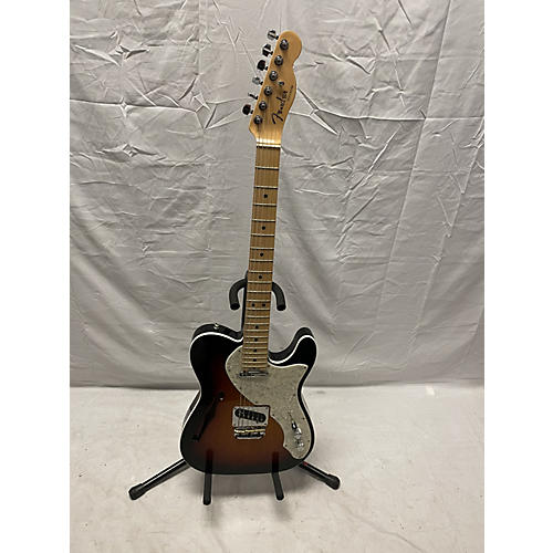 Fender 2017 American Elite Thinline Telecaster Hollow Body Electric Guitar 3 Tone Sunburst