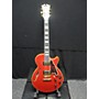 Used D'Angelico 2017 DLX SSSP Hollow Body Electric Guitar Satin Red