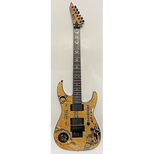 ESP 2017 LTD Kirk Hammett Ouija Solid Body Electric Guitar Natural