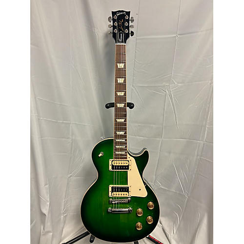 Gibson 2017 Les Paul Classic Solid Body Electric Guitar Green Ocean Burst