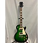 Used Gibson 2017 Les Paul Classic Solid Body Electric Guitar Green Ocean Burst