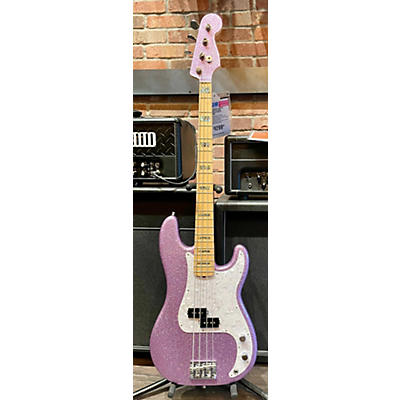 Fender 2017 Limited Edition Adam Clayton Precision Bass Purple Sparkle Electric Bass Guitar