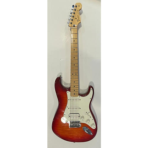 Fender 2017 Standard Stratocaster HSS Plus Top Solid Body Electric Guitar Cherry Sunburst