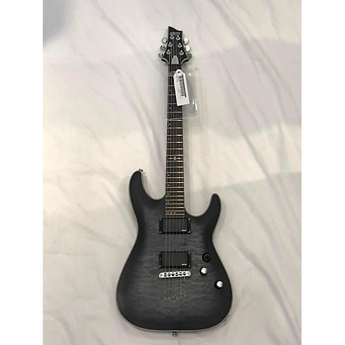 Schecter Guitar Research 2018 C1 Platinum Solid Body Electric Guitar Trans Black