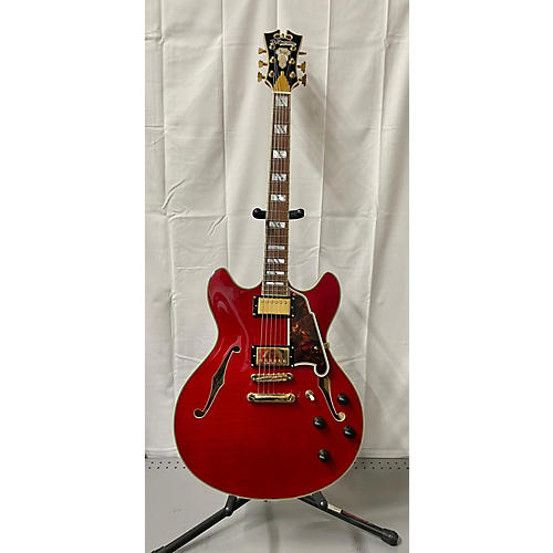 D'Angelico 2018 EX-DC/SP Hollow Body Electric Guitar Trans Red