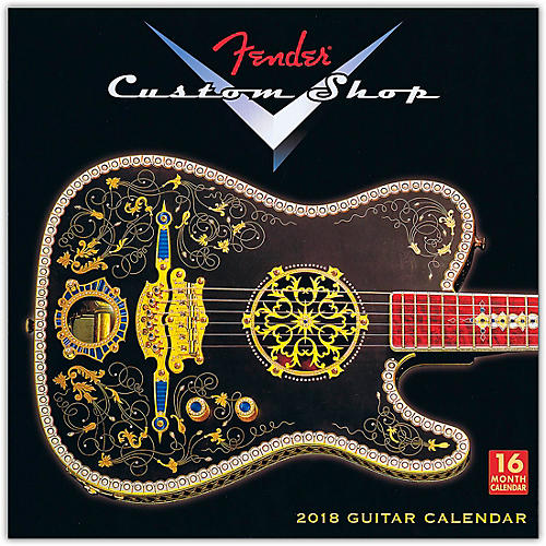 2018 Fender Custom Shop Wall Calendar 16 Months