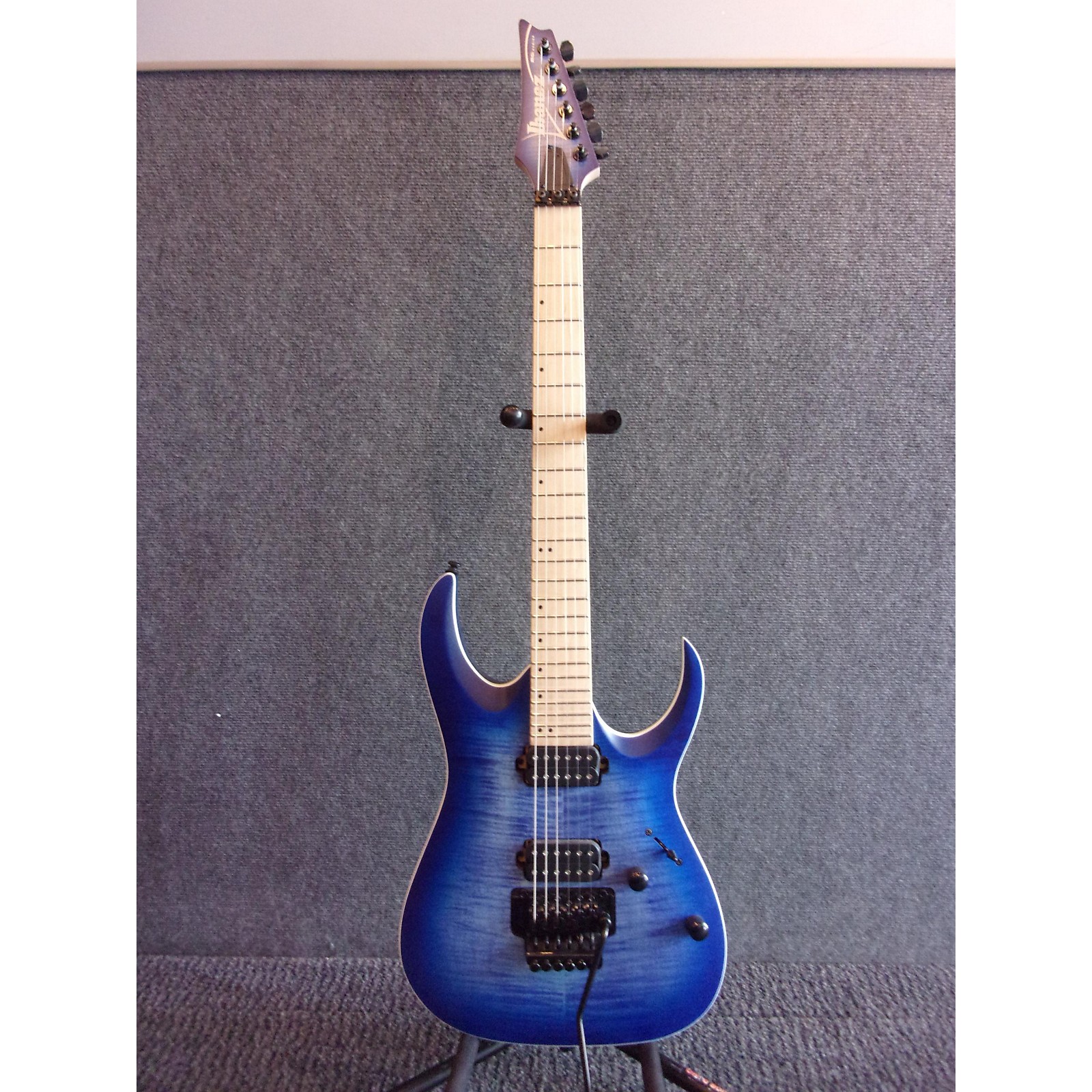 Used Ibanez 2018 RGAR42MFMT Solid Body Electric Guitar Flat Blue Lagoon