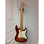 Used Fender 2019 American Deluxe Stratocaster Solid Body Electric Guitar Cherry Sunburst