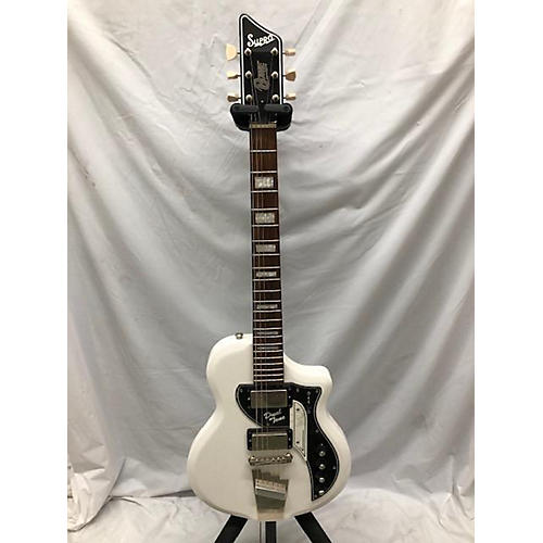Supro 2019 DAVID BOWIE 1961 DUAL TONE 1224DBHT Solid Body Electric Guitar White