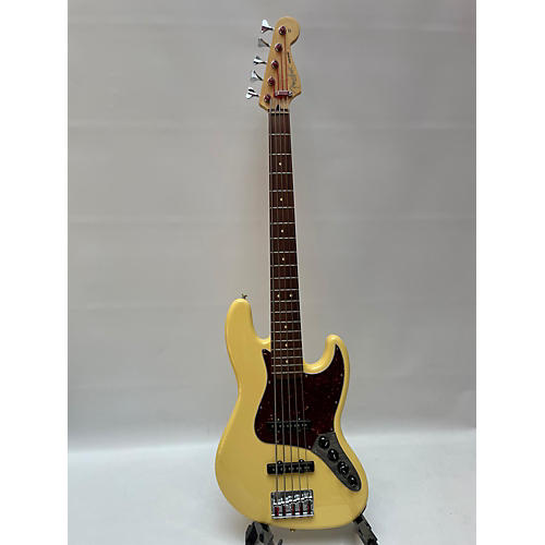 Fender 2019 Deluxe Active Jazz Bass V 5 String Electric Bass Guitar Cream