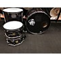 Used SJC Drums 2019 Longineu Parsons III Custom Artist Series Drum Kit Distressed Black