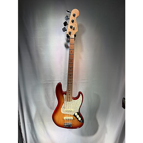 Fender 2019 Ltd Edition Lightweight Ash American Professional Jazz Bass Electric Bass Guitar Sienna Sunburst