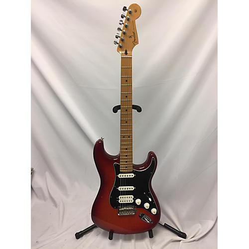 Fender 2019 Player Plus Stratocaster Plus Top HSS Solid Body Electric Guitar Aged Cherry Burst