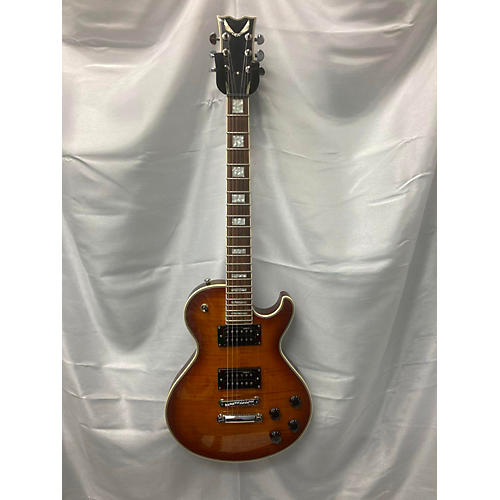 Dean 2019 Thoroughbred Maple Top Solid Body Electric Guitar Trans Amber