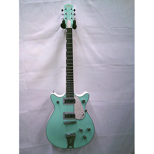 Gretsch Guitars 2020 G5237 Electromatic Double Jet FT Solid Body Electric Guitar Surf Green & White
