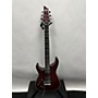 Used Schecter Guitar Research 2020 Hellraiser C1 Floyd Rose Sustaniac Left Handed Electric Guitar Black Cherry