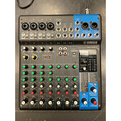 Yamaha 2020 MG10XU 10 Channel Mixer With Effects Unpowered Mixer