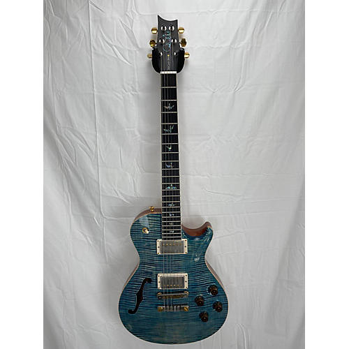 PRS 2020 Mccarty 594 Singlecut Semi Hollow Hollow Body Electric Guitar Faded Blue Jean