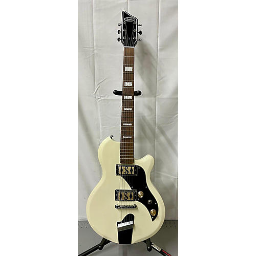 Supro 2020AW Solid Body Electric Guitar Vintage White