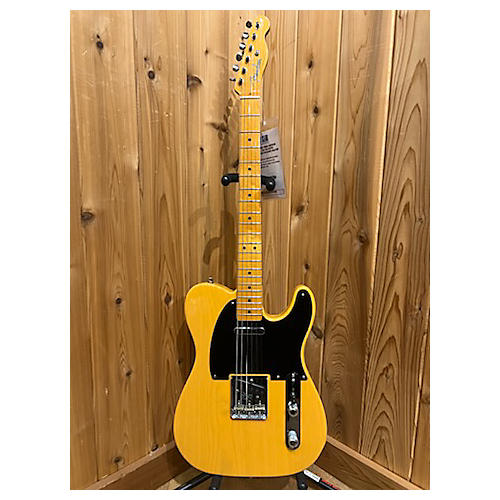 Fender 2020s American Vintage 1952 Telecaster Solid Body Electric Guitar Butterscotch Blonde