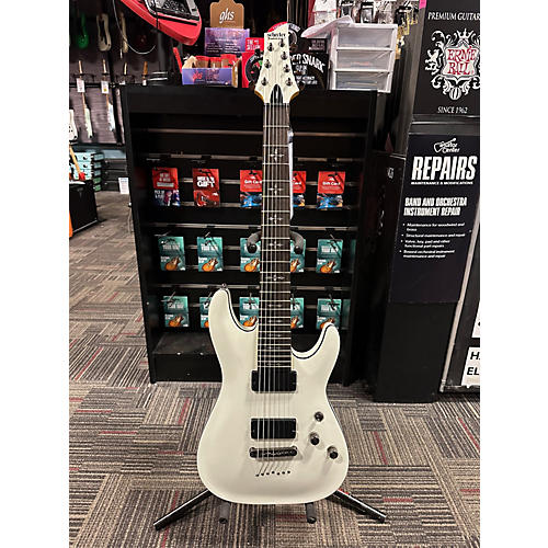 Schecter Guitar Research 2020s Demon 7 String Solid Body Electric Guitar Alpine White