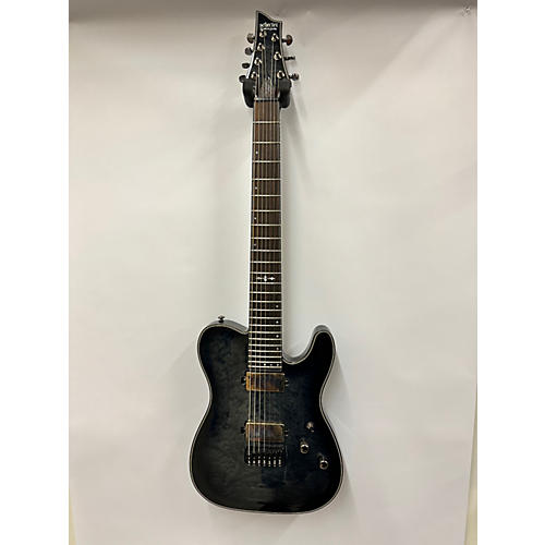 Schecter Guitar Research 2020s Hellraiser PT-7 Hybrid Solid Body Electric Guitar Trans Black