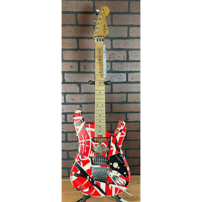 EVH 2020s Striped Series Frankie Solid Body Electric Guitar