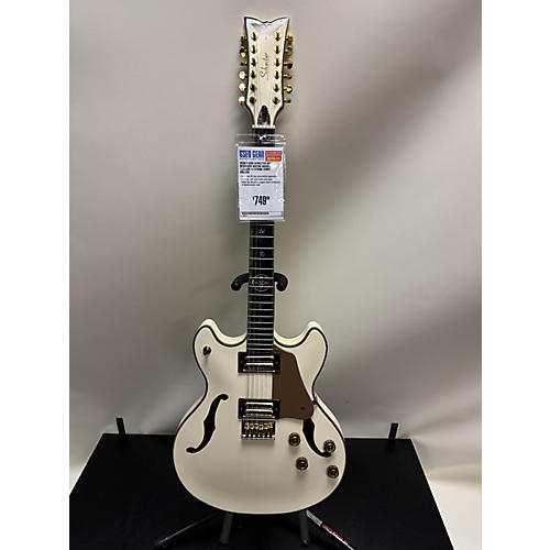 Schecter Guitar Research 2020s Wayne Hussey Corsair 12 String Hollow Body Electric Guitar Ivory