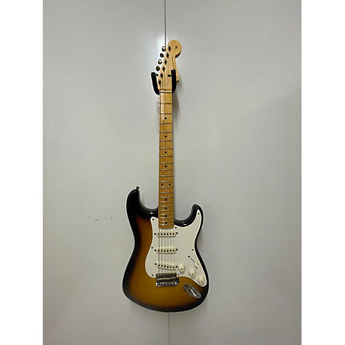 Fender 2021 1957 Heavy Relic Stratocaster Finish Over Finish Solid Body Electric Guitar Tobacco Sunburst