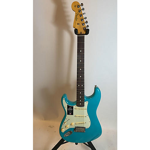 Fender 2021 American Professional II Stratocaster Solid Body Electric Guitar MIAMI BLUE