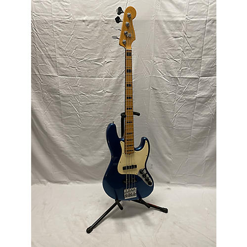 Fender 2021 American Ultra Jazz Bass Electric Bass Guitar Cobra blue