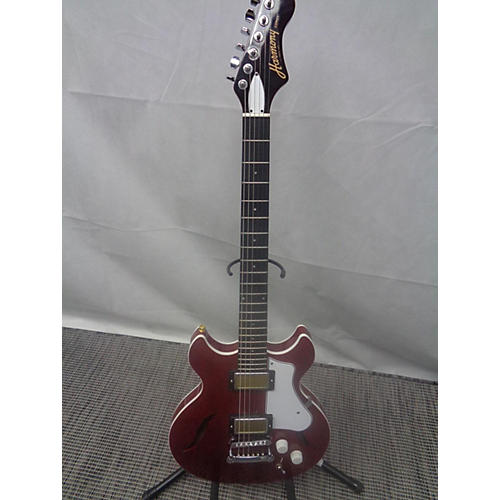 Harmony 2021 COMET Hollow Body Electric Guitar Trans Red