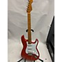 Used Squier 2021 Classic Vibe 1950S Stratocaster Solid Body Electric Guitar Fiesta Red